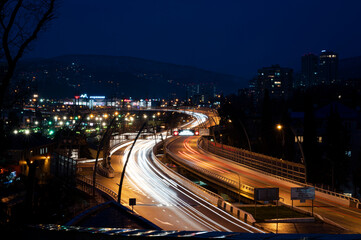 Fototapeta na wymiar Sochi roads