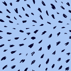 Brush stroke hand painted seamless pattern. Vector animal skin print. Fashion stylish organic texture.