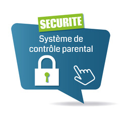 Logo système de contrôle parental.