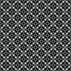 Black and white pattern texture. Bw ornamental graphic design. Mosaic ornaments. Pattern template. Vector illustration.