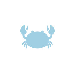 Crab silhouette icon vector isolated