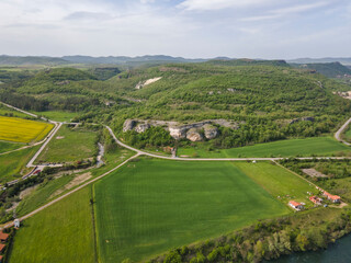 Aerial view of Arda River, passing through the Eastern Rhodopes, Bulgaria