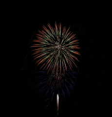 Fourth of July fireworks display at Emporia State University Welch football stadium