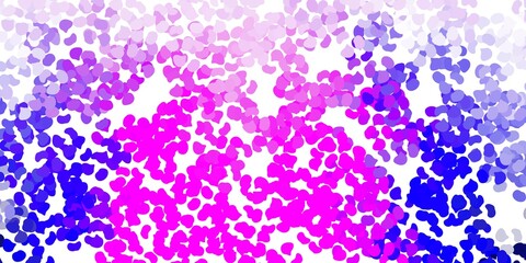 Fototapeta na wymiar Light purple, pink vector texture with memphis shapes.