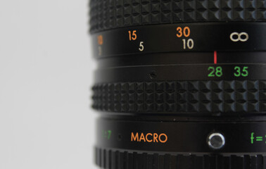 camera lens close up