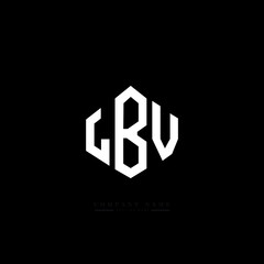 LBV letter logo design with polygon shape. LBV polygon logo monogram. LBV cube logo design. LBV hexagon vector logo template white and black colors. LBV monogram, LBV business and real estate logo. 
