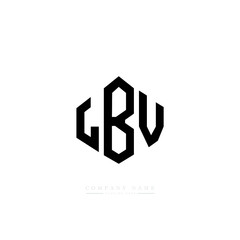 LBV letter logo design with polygon shape. LBV polygon logo monogram. LBV cube logo design. LBV hexagon vector logo template white and black colors. LBV monogram, LBV business and real estate logo. 