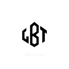 LBT letter logo design with polygon shape. LBT polygon logo monogram. LBT cube logo design. LBT hexagon vector logo template white and black colors. LBT monogram, LBT business and real estate logo. 