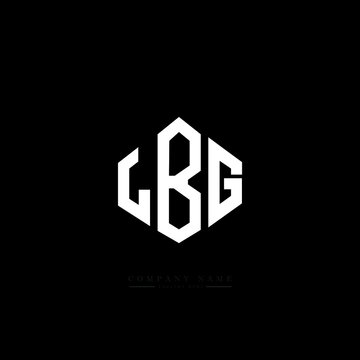 LBG letter logo design with polygon shape. LBG polygon logo monogram. LBG cube logo design. LBG hexagon vector logo template white and black colors. LBG monogram, LBG business and real estate logo. 