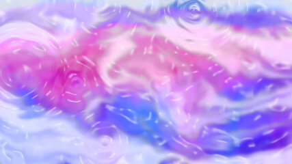 colorful pastel colors on water surface with ripples 