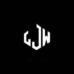 LJW letter logo design with polygon shape. LJW polygon logo monogram. LJW cube logo design. LJW hexagon vector logo template white and black colors. LJW monogram, LJW business and real estate logo. 