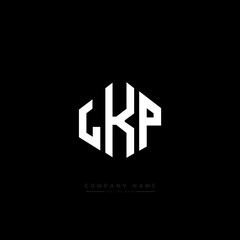 LKP letter logo design with polygon shape. LKP polygon logo monogram. LKP cube logo design. LKP hexagon vector logo template white and black colors. LKP monogram, LKP business and real estate logo. 