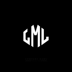 LML letter logo design with polygon shape. LML polygon logo monogram. LML cube logo design. LML hexagon vector logo template white and black colors. LML monogram, LML business and real estate logo. 