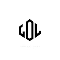 LOL letter logo design with polygon shape. LOL polygon logo monogram. LOL cube logo design. LOL hexagon vector logo template white and black colors. LOL monogram, LOL business and real estate logo. 