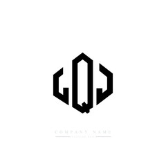 LQJ letter logo design with polygon shape. LQJ polygon logo monogram. LQJ cube logo design. LQJ hexagon vector logo template white and black colors. LQJ monogram, LQJ business and real estate logo. 