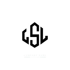 LSL letter logo design with polygon shape. LSL polygon logo monogram. LSL cube logo design. LSL hexagon vector logo template white and black colors. LSL monogram, LSL business and real estate logo. 