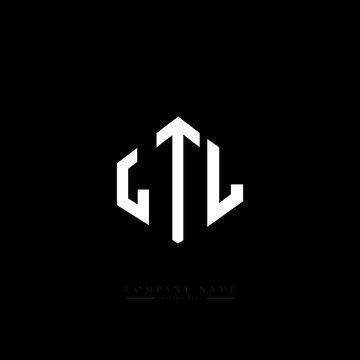 LTL letter logo design with polygon shape. LTL polygon logo monogram. LTL cube logo design. LTL hexagon vector logo template white and black colors. LTL monogram, LTL business and real estate logo. 