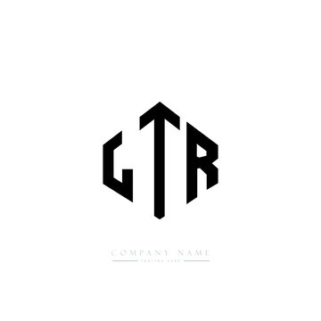 LTR letter logo design with polygon shape. LTR polygon logo monogram. LTR cube logo design. LTR hexagon vector logo template white and black colors. LTR monogram, LTR business and real estate logo. 
