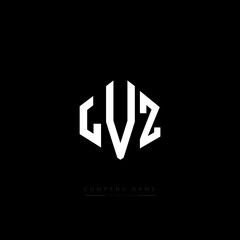 LVZ letter logo design with polygon shape. LVZ polygon logo monogram. LVZ cube logo design. LVZ hexagon vector logo template white and black colors. LVZ monogram, LVZ business and real estate logo. 