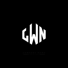 LWN letter logo design with polygon shape. LWN polygon logo monogram. LWN cube logo design. LWN hexagon vector logo template white and black colors. LWN monogram, LWN business and real estate logo. 