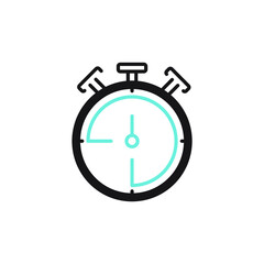 Stopwatch icons symbol vector elements for infographic web