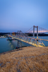 Sunrise over the Alfred Zampa Memorial Bridge