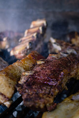 grilled meat on the grill