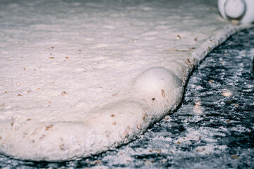 yeast bubble in bread dough