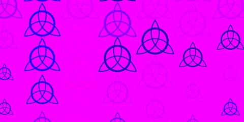 Light Purple, Pink vector pattern with magic elements.