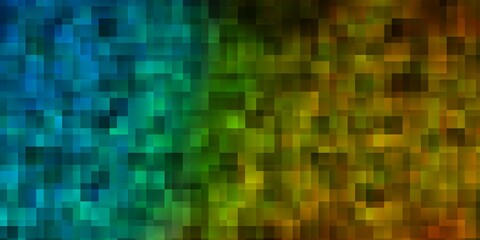 Fototapeta premium Light Blue, Yellow vector template with rectangles.