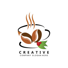 coffee bean icon vector