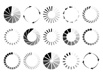 Round page circles, internet loading