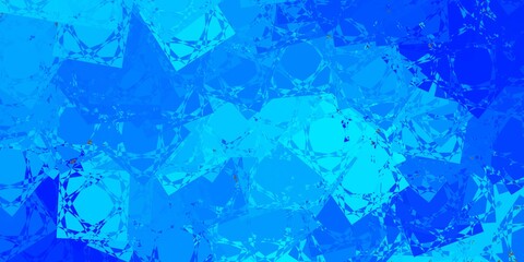 Light BLUE vector backdrop with triangles, lines.