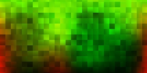 Dark green, yellow vector texture with memphis shapes.