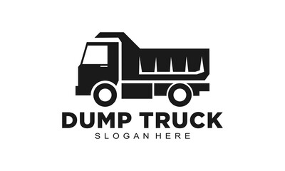 Dump truck vector logo