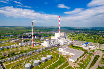  thermal power plant, aerial photography