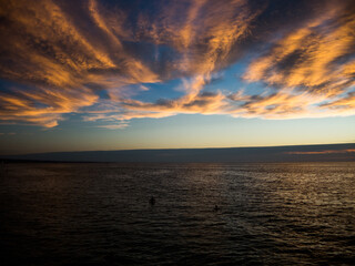 Obraz premium South Australia Stunning clouds sunset at the sea.