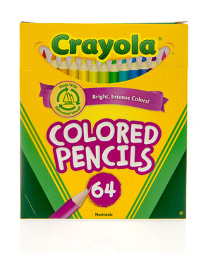 winneconne, WI -27 Oct 2015: Box of Crayola colored pencils