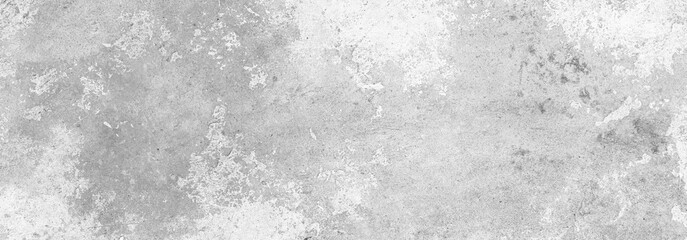 Panorama of White grey concrete texture, Rough cement stone wall, Surface of old and dirty outdoor building wall, Abstract nature seamless background
