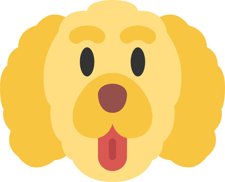 Goldendoodle Flat Icon