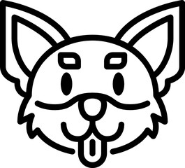 chihuahua outline icon