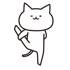 加工ok　ねこ素材No.65 ヨガ_極楽島