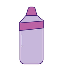 purple detergent bottle