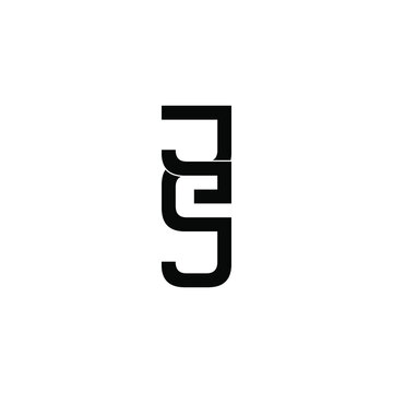 jej letter original monogram logo design