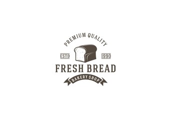 bread logo - vector illustration. Bakery emblem design on a white background