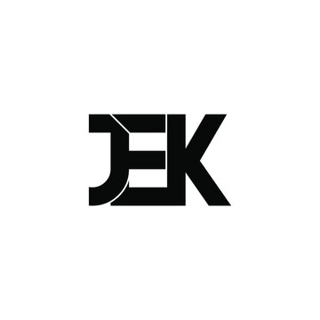 jek letter original monogram logo design