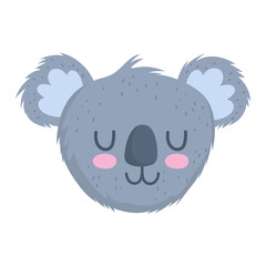 koala face cartoon