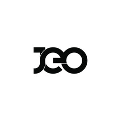 jeo letter original monogram logo design