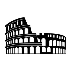 Fototapeta premium Italy cityscape landmark vector illustrations silhouette