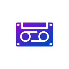 Obraz premium cassette icon